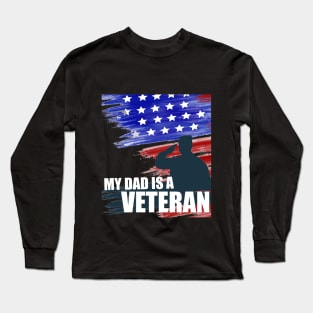 Veterans day father grandpa gift holiday Long Sleeve T-Shirt